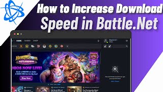 How To Fix BattleNet Games Slow Download Speed  Increase Download Speed [upl. by Namlas]