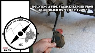 Mounting a side stand enlarger from Wunderlich on my BMW f750GS [upl. by Razaele]