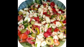 Salade de poulpe  سلطة القرنيط منعشة 🐙🐙 كيفاش يطيب القرنيط ؟؟ واش ملازمش نضيفولو 🤔 [upl. by Costin]