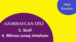 Azərbaycan dili  5sinif MSİ  4 20202021 [upl. by West]