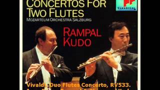 Vivaldi Concerto for 2 Flutes and Orchestra in C Major RV533 Flautistas Rampal amp Kudo [upl. by Psyche231]