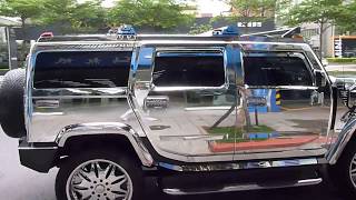 HEXIS 電鍍銀悍馬Chrome Hummer H2台北松江路508威余隔熱紙426專業施工 [upl. by Kari]