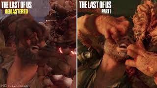 Joels Bloater Death Animation Comparison The Last of Us Part 1 Remake [upl. by Doris]