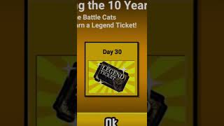 The First FREE Legend Ticket in Battle Cats EN History [upl. by Latsyk]