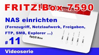 FRITZBox 7590 NAS einrichten inklusive Fernzugriff ext Festplatte als Netzlaufwerk Freigabe 11 [upl. by Farmann]