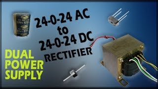 How to get 24024 dc power supply from transformer [upl. by Coco805]