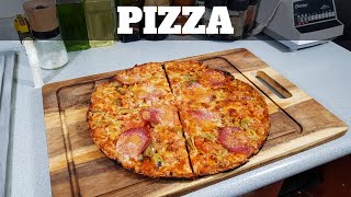 PIZZA al SARTÉN SIN LEVADURA Masa Delgada y Crujiente Receta Fácil y Rápida  William Priets [upl. by Akeihsal]