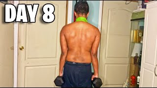 HardGainer Spring Cut Day 8  Back Biceps amp Forearm Home Workout [upl. by Dalila]