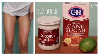 Waxing Demo amp DIY Coconut Lime Scrub [upl. by Yttiy46]