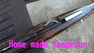 how to make speargun trigger mechanism สวัสดีครับ [upl. by Annait]