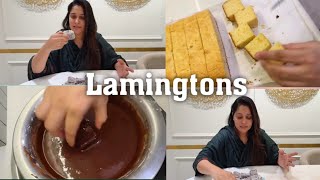 Dipika Ki Duniya Lamingtons Recipe how to make lamingtons [upl. by Ahseinet109]