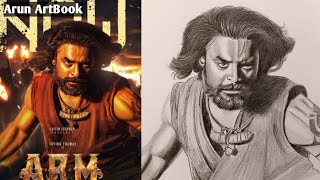 ARM Movie Tovino Thomas Drawing  ARM Maniyan Drawing Malayalam  Arun ArtBook [upl. by Baerl614]