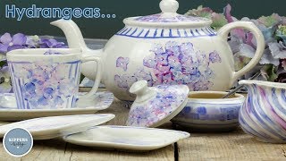 DIY  Hydrangeas with Porcelaine 150  GLOSSY  Kippers Hobby [upl. by Alysia]