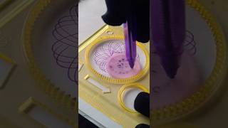 How many rotations did the pen make in total 🤔 Amazing Spirograph satisfying shorts viral [upl. by Ynaffets]