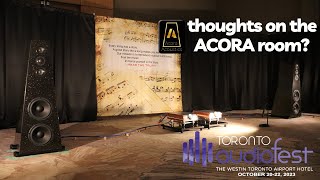 Toronto Audiofeset Attendees Thoughts on Acora with captions [upl. by Enelehcim]