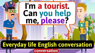 English Conversation Practice Tourist asking for directions Improve English Speaking Skills [upl. by Tteragram333]