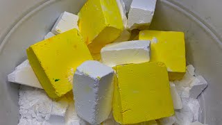 Dyed Yellow Gholibn Gym Chalk Satisfying ASMR [upl. by Daley30]