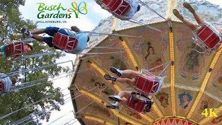 Der Wirbelwind  Swings at Busch Gardens Williamsburg [upl. by Htiderem]