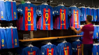 Comment différencier un vrai dun faux maillot de foot spécial FC Barcelone [upl. by Aifoz]