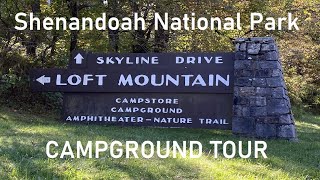 Loft Mountain Campground Tour Shenandoah National Park [upl. by Scott526]