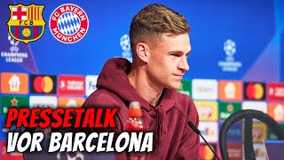 Pressetalk vor FC Barcelona  FC Bayern mit Kimmich amp Kompany  Champions League [upl. by Eceinej]