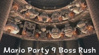 Mario Party 9  Boss Rush Mode all boss battles [upl. by Amitak225]