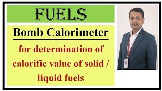 Bomb Calorimeter I Determination of calorific value of solid amp liquid fuels I Engg Chemistry  Mech [upl. by Eachelle]