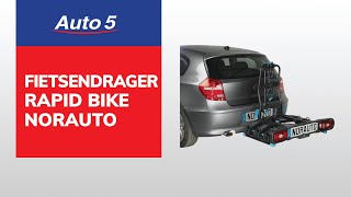 Fietsendrager op trekhaak NORAUTO PREMIUM Rapid Bike voor 23 fietsen Beschikbaar op Auto5be [upl. by Atiuqihc651]