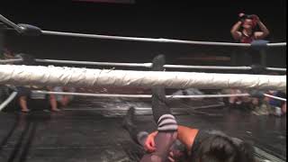 Hoodslam Kris Wolf Top Rope Meteora [upl. by Arraik585]