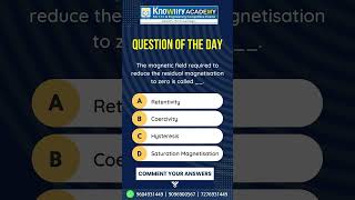 ❓ QUESTION OF THE DAY ❓  Knowlify Academy  ITI Electrician amp Wireman Training in Amravati [upl. by Tnecnivleahcim]