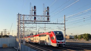 Caltrain At Redwood Junction and Redwood City [upl. by Rebane]