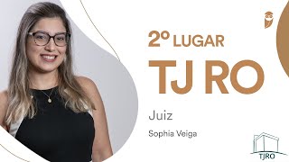 TJ RO Batepapo com Sophia Veiga aprovada em 2º lugar para Juiz Substituto Confira [upl. by Aicrop]