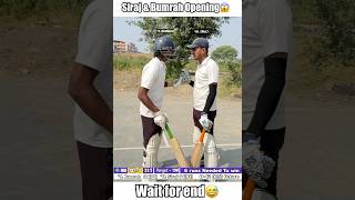 Jasprit bumrah and Mohammed Siraj Opening first time😱 shorts cricket [upl. by Barthelemy]