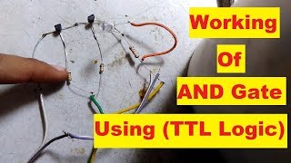 Working of AND gate using RTL logic [upl. by Ahsian227]