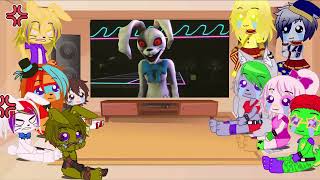 Security Breach react to Glitchtrap meets Vanny and Glamrock Freddy Voice Impression REUPLOAD [upl. by Kalina]