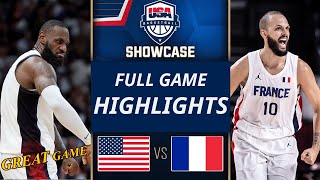 USA vs France  Full Game  Today Friendly International USAB SHOWCASE [upl. by Ramburt856]