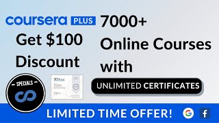 Get 100 Off on Coursera Plus  Coursera Plus Discount 2022 September [upl. by Cosmo]