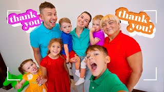 Five Kids Thank You Song  more Childrens Songs and Videos [upl. by Yrred]