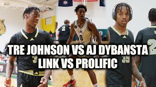 Tre Johnson Labaron Philon vs AJ Dybansta Tyran Stokes Link Academy vs Prolific [upl. by Ro970]