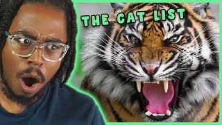 REACTING THE THE CAT TIER LIST TIER ZOO REACTION [upl. by Engedi]