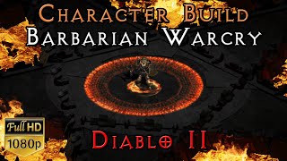 Barbarian Warcry  Singer  Diablo 2  D2 Character Build  Caster Tele  Gear Skills Stats Demo [upl. by Nesila912]