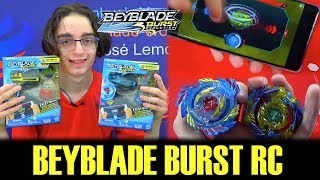 BEYBLADE BURST EVOLUTION DIGITAL CONTROL KIT VALTRYEK V3 RC FAFNIR F3 RC REVIEW TEST BATTLES [upl. by Yenwat]