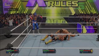 WWE 2K24 Triple Threat Extreme Rules Championship Match [upl. by Ariuqahs]