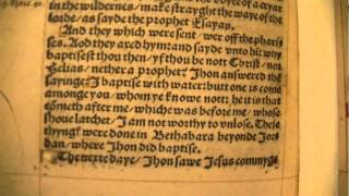 Bible Reading from William Tyndales NT of 1526 John Chp 1 [upl. by Etrem]