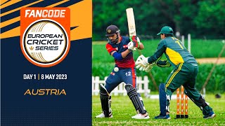 🔴 FanCode ECS Austria 2023  Day 1  T10 Live Cricket  European Cricket [upl. by Keslie]