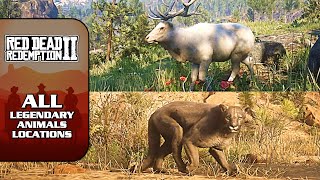 RDR2 100 Walkthrough  All Legendary Animals Locations [upl. by Eirbua]