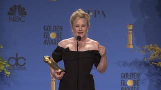 Patricia Arquette  2019 Golden Globes  Full Backstage Interview [upl. by Roobbie]