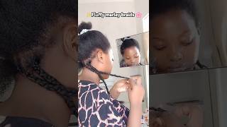 Fluffy braids tutorial fluffy minibrands braids trendinghairstyles shortsviral [upl. by Alyahc]