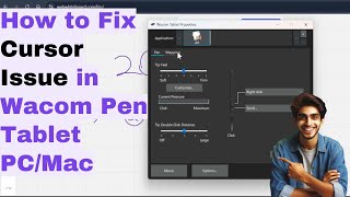 How to fix wacom pen tablet cursor blinking issue  Fix if cursor changing problem  WindowsMac [upl. by Jaella]