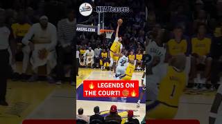 🔥 BRONNY amp LEBRON IN LAKERS GEAR LEGENDS ON THE COURT 🏀🔥 [upl. by Zischke]